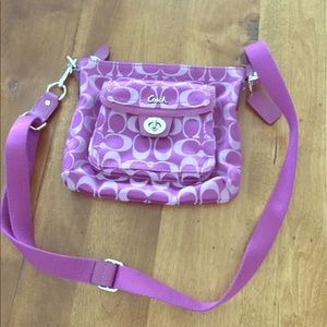 Purple Coach crossbody! Only used once.